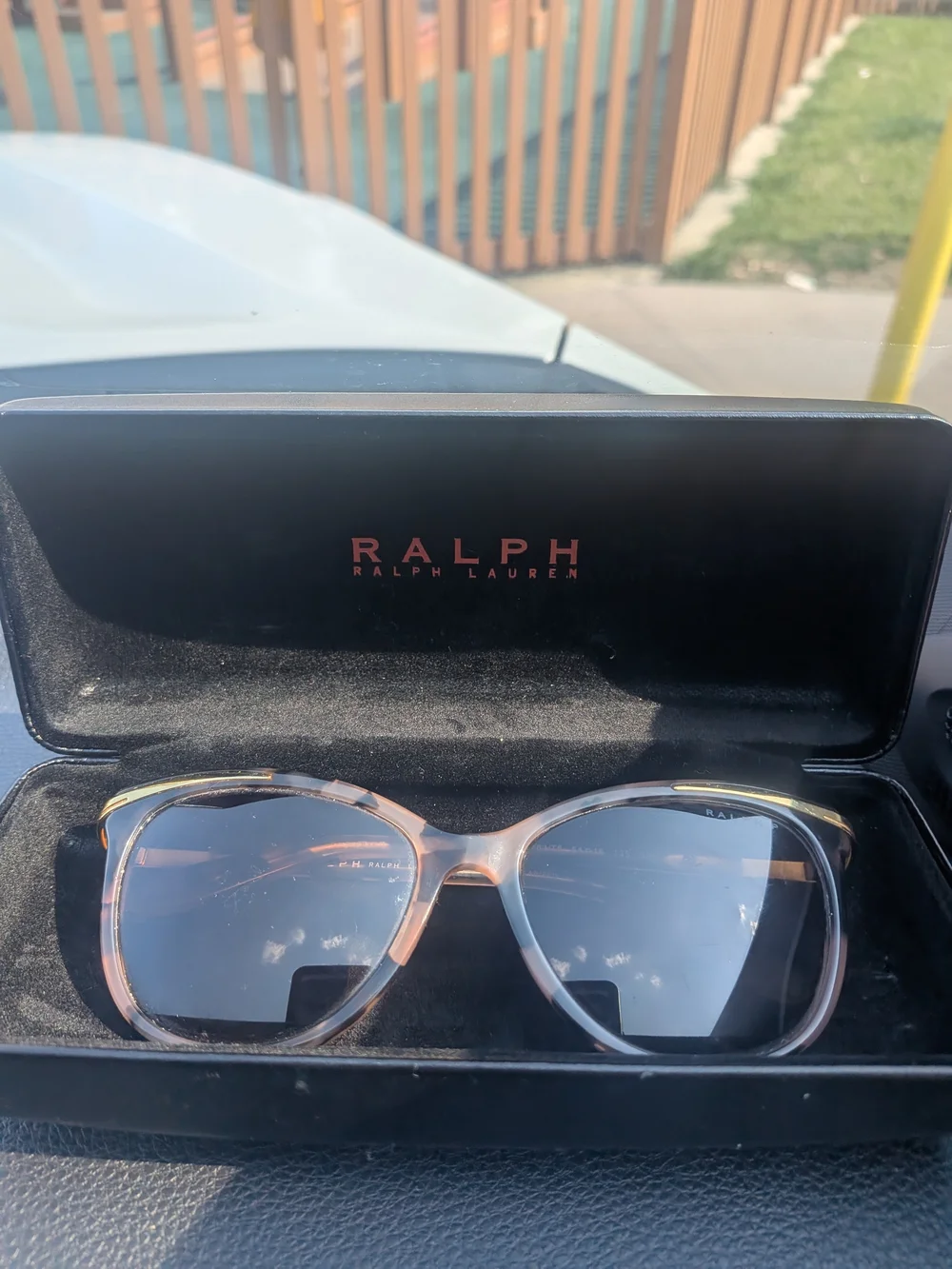Ralph Lauren RA5203 Pink Tortoise Cat-Eye Sunglasses with Gold Accents